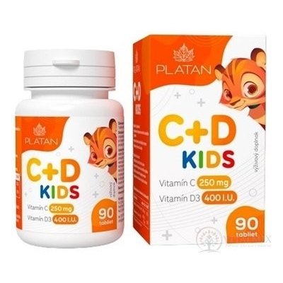 Platan Vitamin C + D KIDS 90 tablet – Hledejceny.cz