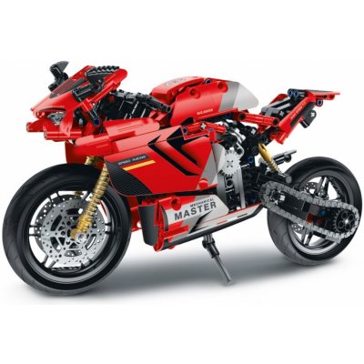 iM.Master Stavebnice motorka červená 32,2x10x16,6 cm – Zboží Živě