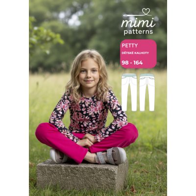 Dětský střih v el. formátu, Kalhoty, Petty - 134/140 - 146/152 (A4) domácí tisk – Hledejceny.cz