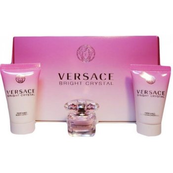 Versace Bright Crystal EDT 5 ml + tělové mléko 25 ml + sprchový gel 25 ml dárková sada