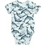 Kojenecké bavlněné body s krátkým rukávem Nicol Dolphin – Hledejceny.cz