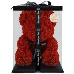 Medvídárek BIG Classic medvídek z růží 40cm dárkově balený - světle červený – Sleviste.cz