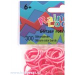 Rainbow Loom náhradní gumičky třpytivá růžová – Zboží Dáma