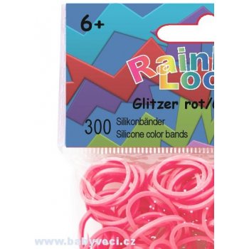 Rainbow Loom náhradní gumičky třpytivá růžová