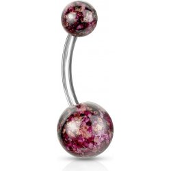 Šperky4U piercing do pupíku banánek BA01073-BR