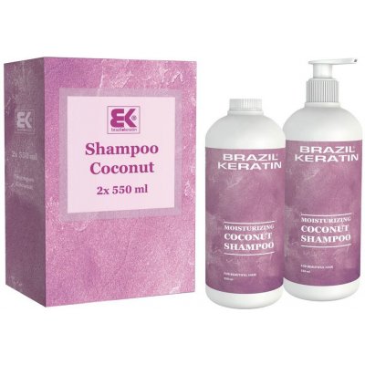Brazil Keratin Moisturizing Coconut Shampoo 2 x 550 ml dárková sada – Zbozi.Blesk.cz