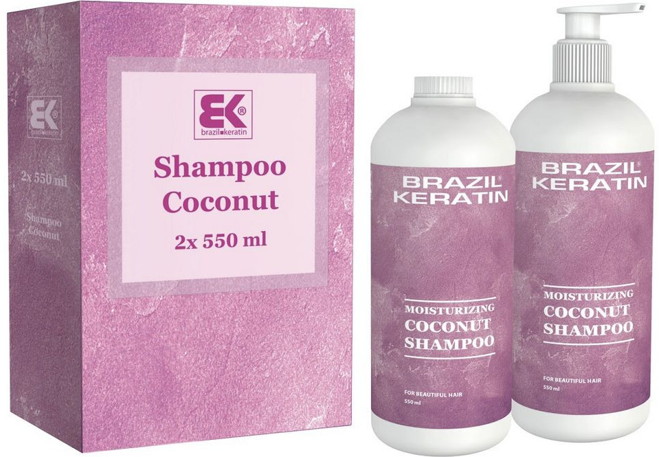 Brazil Keratin Moisturizing Coconut Shampoo 2 x 550 ml dárková sada