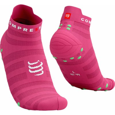 CompresSport Nízké ponožky Pro Racing Socks v4.0 Ultralight Run Low XU00051B Růžová – Zboží Mobilmania