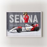 Senna Velikost: 50x70 cm, Rám: Bílý – Zboží Dáma