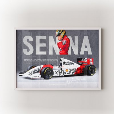 Senna Velikost: 50x70 cm, Rám: Bílý – Zboží Dáma