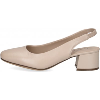 Caprice lodičky s volnou patou Beige Perlato 9 29500 20 – Zboží Dáma