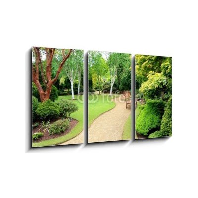 Obraz 3D třídílný - 90 x 50 cm - Lovely spring garden Krásná jarní zahrada – Zbozi.Blesk.cz