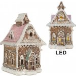Perníková LED chaloupka Gingerbread Cotti - 16*15*25 cm - Clayre & Eef – Hledejceny.cz