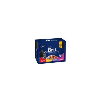 Brit Premium Cat Pouches masový a rybí mix kuře hovězí treska pstruh 12 x 100 g – Zboží Mobilmania