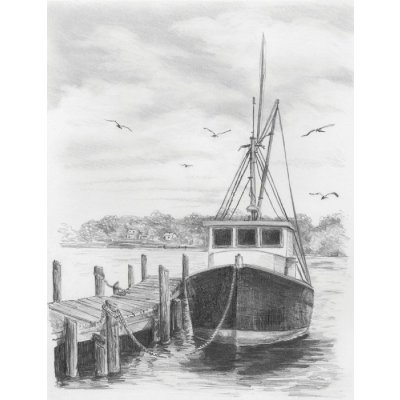 Royal Langnickel malování skicovacími tužkami Rybářská Loď