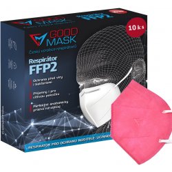 Good mask respirátor FFP2 Červený 10 ks