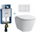 Geberit Laufen Kombifix s tlačítkem Sigma01 Square 110.302.00.5 BY2 – Zboží Dáma