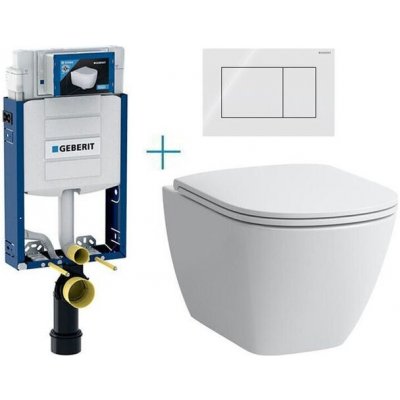 Geberit Laufen Kombifix s tlačítkem Sigma01 Square 110.302.00.5 BY2 – Zboží Dáma