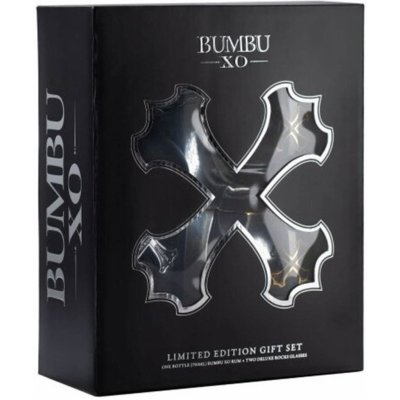 Bumbu XO 18y 40% 0,7 l (dárkové balení 2 sklenice) – Zboží Mobilmania