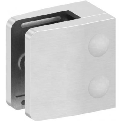 Feldmann 3400-V4A - nerezový držák skla na rovinu - model 34, AISI 316 brus, pro nerezové zábradlí 3400-V4A – Zboží Mobilmania