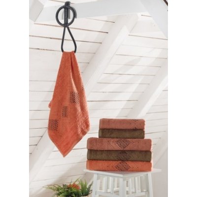 Stanex Bambusové ručníky a osušky FLORENCE - Osuška 70 x 140 cm - ORANŽOVÁ – Zboží Mobilmania