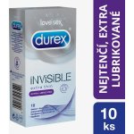 Durex Invisible Extra Thin Extra Lubricated 10ks – Hledejceny.cz