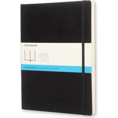 Moleskine XL, měkké desky tečkovaný černý – Zboží Dáma