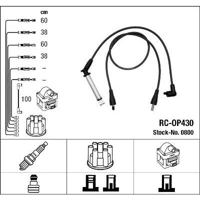 Sada kabelů pro zapalování NGK 0800 – Zboží Mobilmania