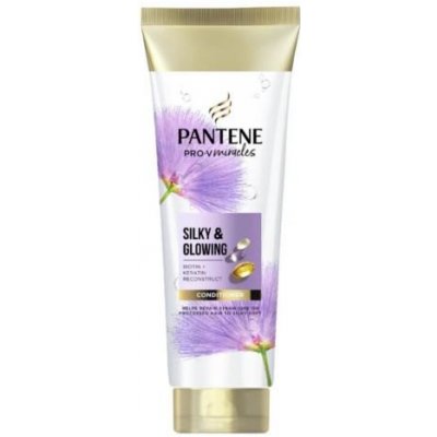 Pantene Silky & Glowing Kondicionér s Biotinem a Keratinem 160 ml – Zboží Dáma