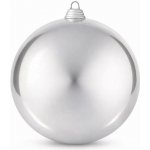 DECOLED Plastová koule, pr. 30 cm, stříbrná, lesklá, UV – Hledejceny.cz