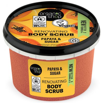 Organic Shop tělový peeling Organic Papaya & Sugar 250 ml – Hledejceny.cz