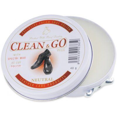 Clean & GO Wax krém na obuv bezbarvý 40 g – Zbozi.Blesk.cz