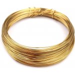 Prima-obchod Drát měděný, lakovaný Ø0,5 mm, barva 2 zlatá – Zboží Dáma