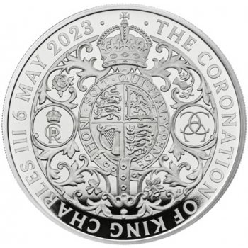 The Royal Mint Stříbrná mince Král Karel III. Korunovace H.M.King Charles III. PROOF 1 Oz