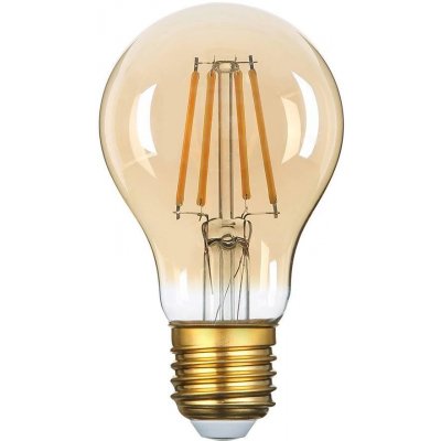 Optonica LED Žárovka E27 A60 Golden Glass 8W Teplá bílá – Zboží Živě