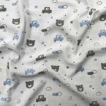 Prem Bavlněná tetra osuška Méďa a auto 90/100 cm – Zboží Dáma