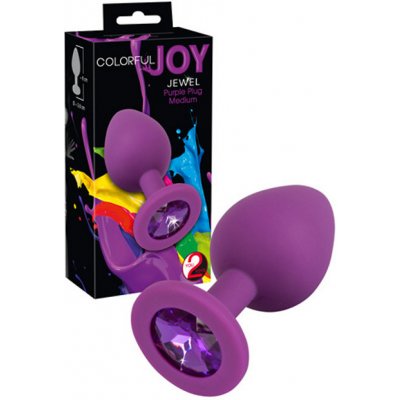 Joy Jewel Purple Plug Medium s drahokamem – Zboží Dáma