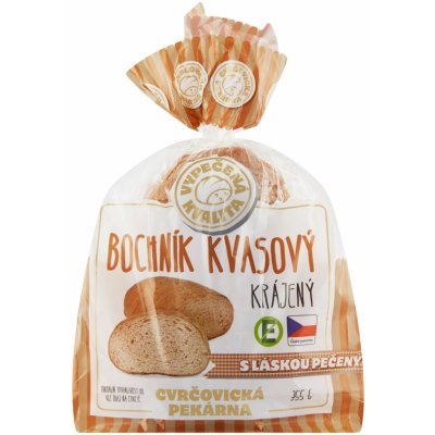 Cvrčovická Pekárna Bochník kvasový krájený 355 g – Zboží Dáma