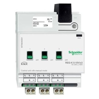 Schneider Electric MTN646991 KNX řídicí jednotka 0-10V/1-10V REG-K/3-násobná+manuální režim – Zbozi.Blesk.cz