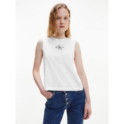 Calvin Klein Calvin Klein Jeans Tílko bílé MONOGRAM Tank – Zboží Mobilmania