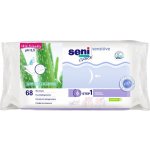 Seni Care vlhčené ubrousky Sensitive 68 ks – Zboží Dáma