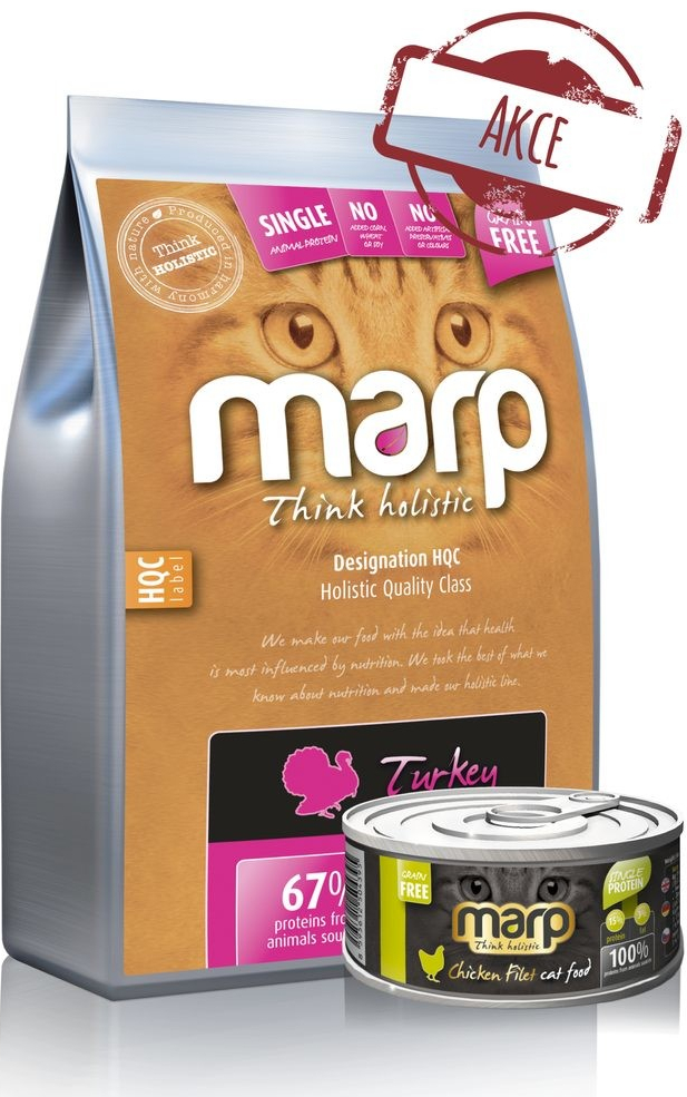 Marp Holistic Turkey CAT krůtí bez obilovin pro kočky 2 kg