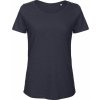 Dámská Trička B&C Dámské slubové tričko Inspire z bio bavlny Modrá námořní
