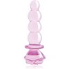 Anální kolík Dream Toys Glaze Glass 5.5" Rosebud Beaded Plug anální kolík 14 cm
