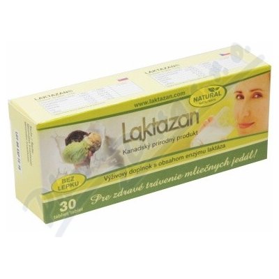 Gelda Laktazan enzym laktáza s příchutí máty 30 tablet