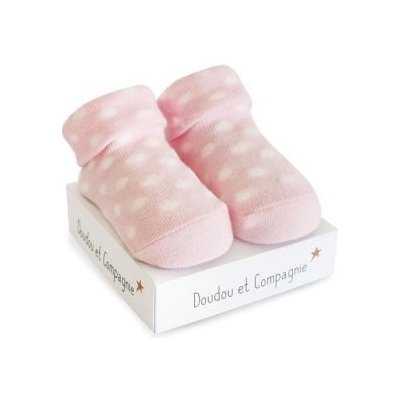 DouDou et Compagnie ponožky pro miminko Růžové/puntík – Zboží Mobilmania