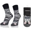 Intenso vysoké veselé ponožky Zebra