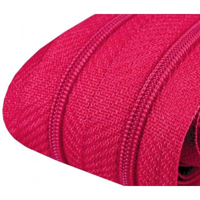 Nekonečný zip spirálový 3 mm - carmine rose – Hledejceny.cz