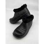 Dámské gumové nazouváky s kožíškem černé – Zboží Dáma