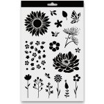 Aladine Plastová šablona kytičky 20 x 30 cm – Zbozi.Blesk.cz